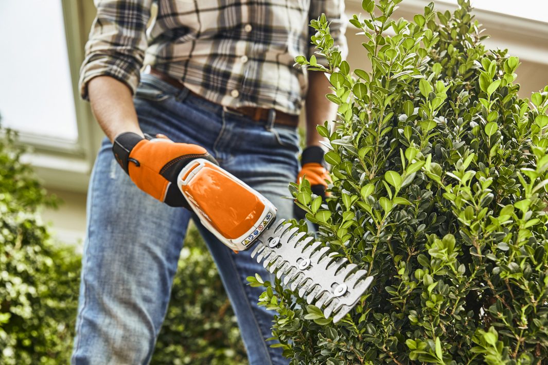 TAILLE BUISSON A BATTERIE STIHL HSA 26 AVEC LAME TAILLE-HAIES